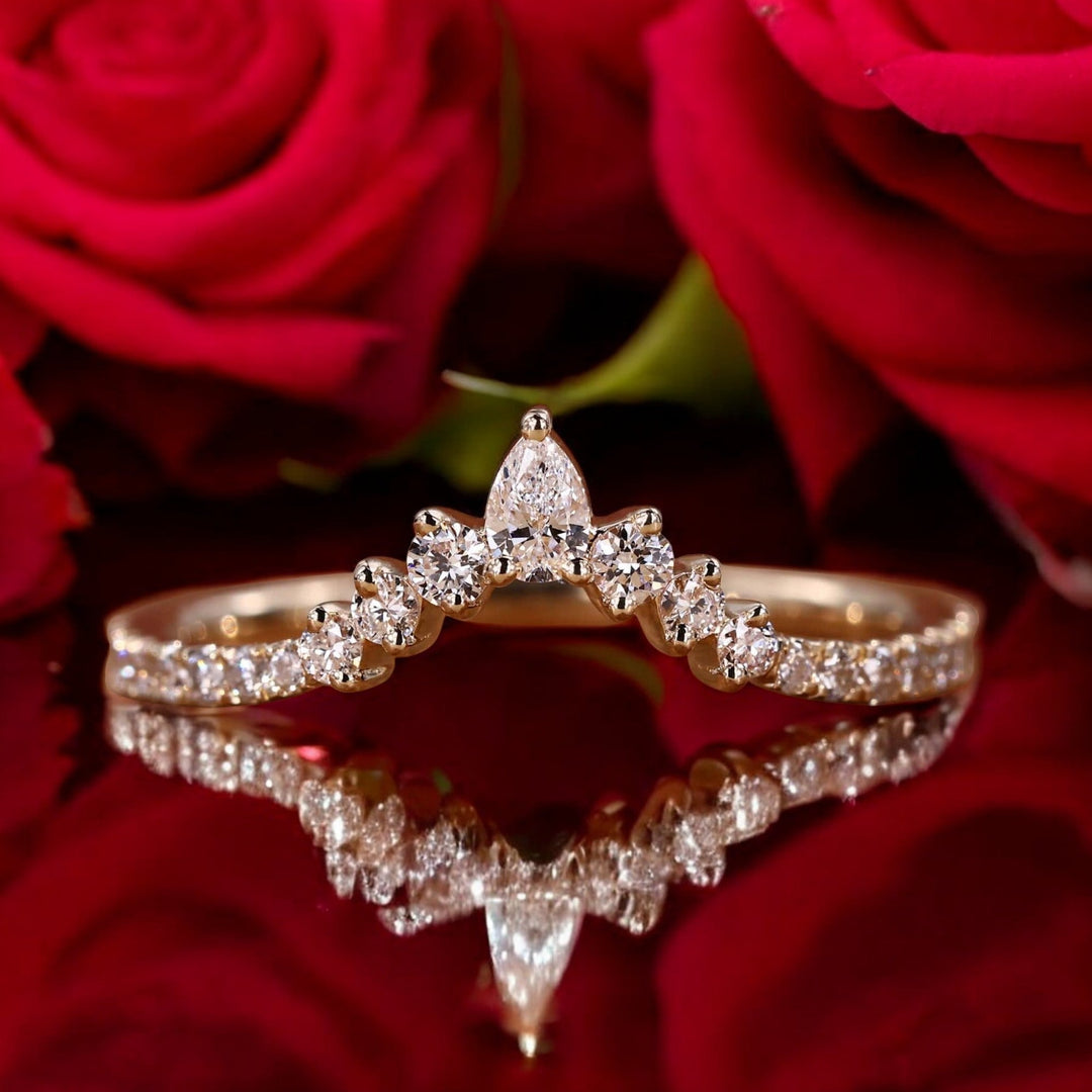 Chevron Wedding Band