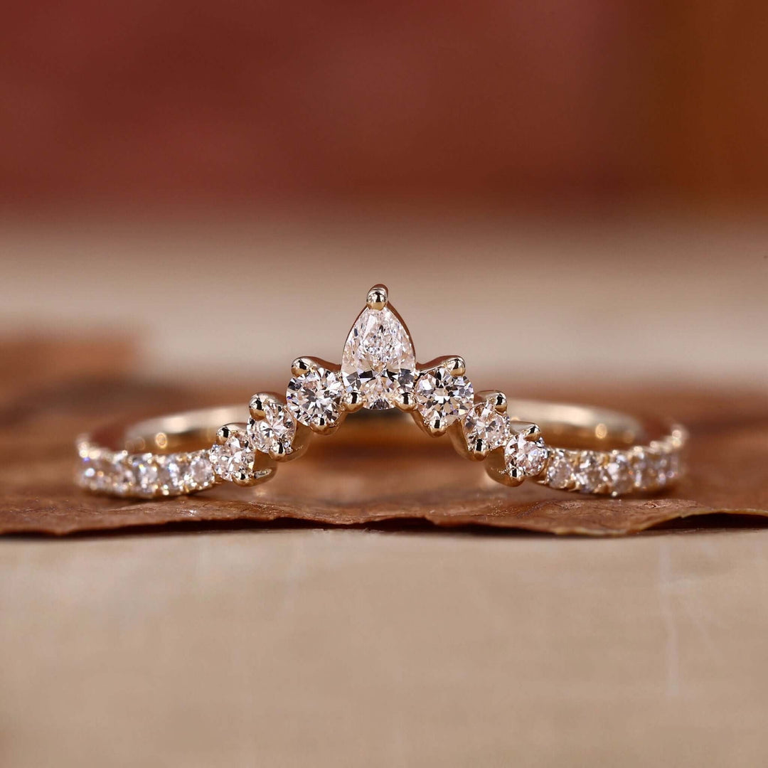 Chevron Wedding Band