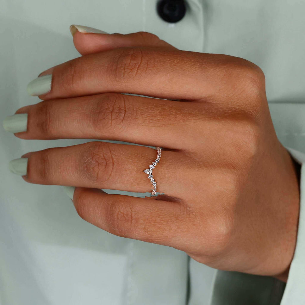 Chevron Wedding Band