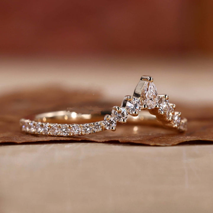 Chevron Wedding Band
