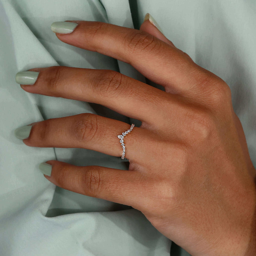 Chevron Wedding Band