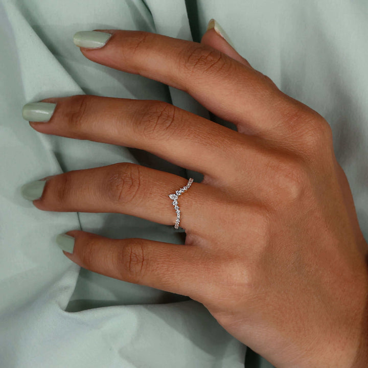 Chevron Wedding Band