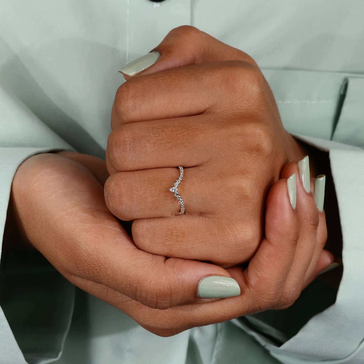 Chevron Wedding Band