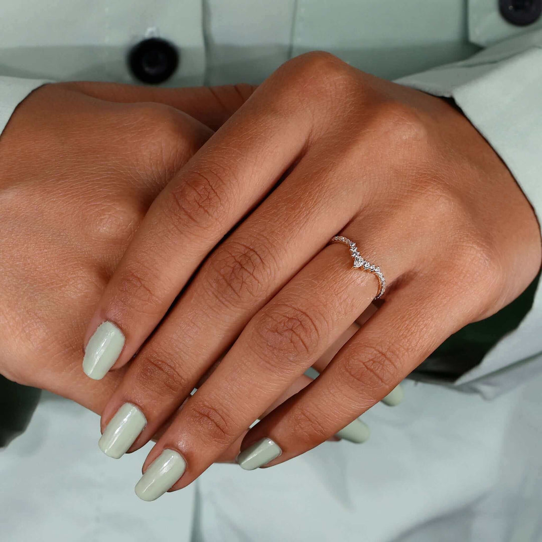 Chevron Wedding Band