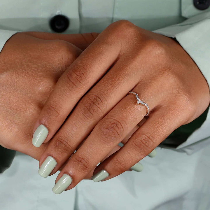 Chevron Wedding Band