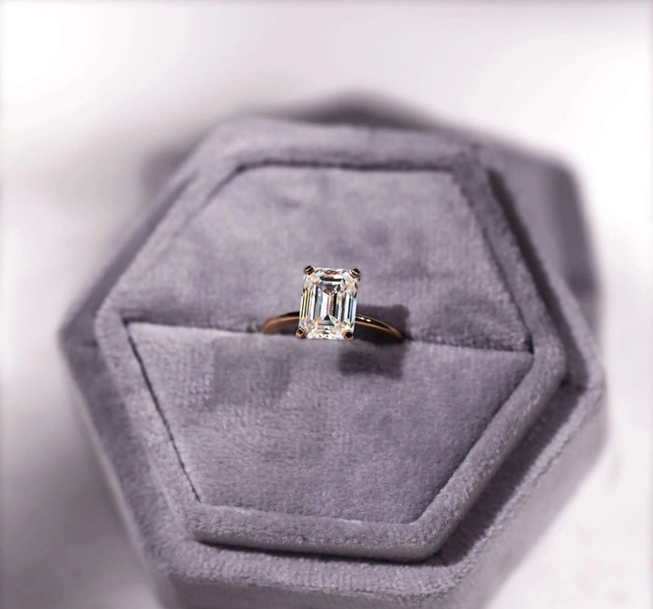 Emerald Cut Solitaire Ring