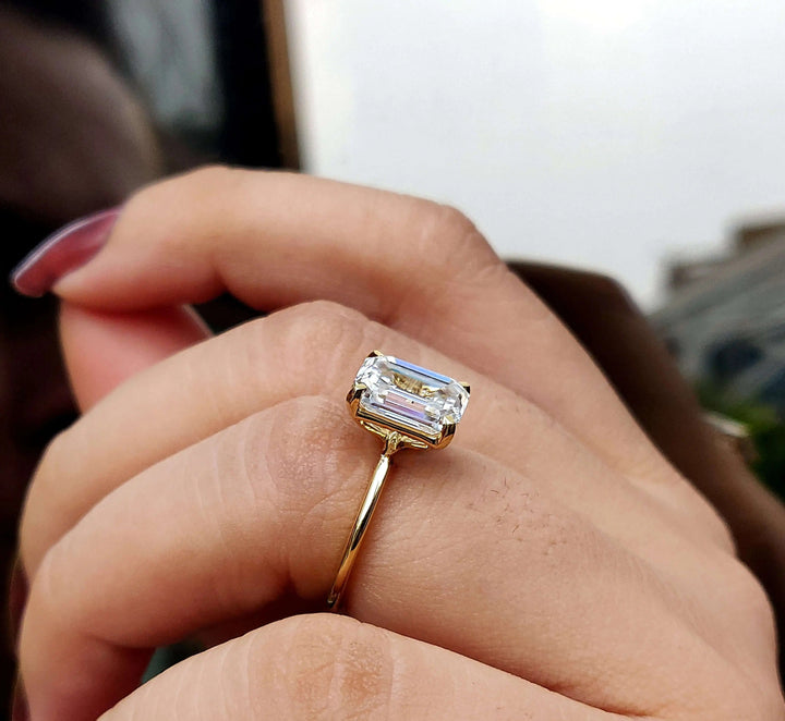 Emerald Cut Solitaire Ring
