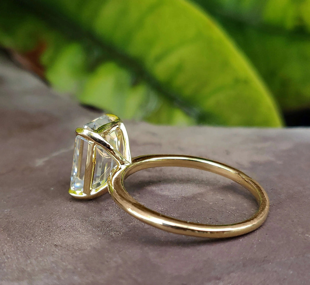 Emerald Cut Solitaire Ring