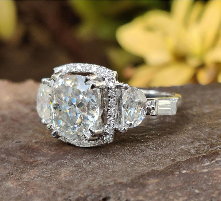 Cushion Divine Vintage Engagement Ring