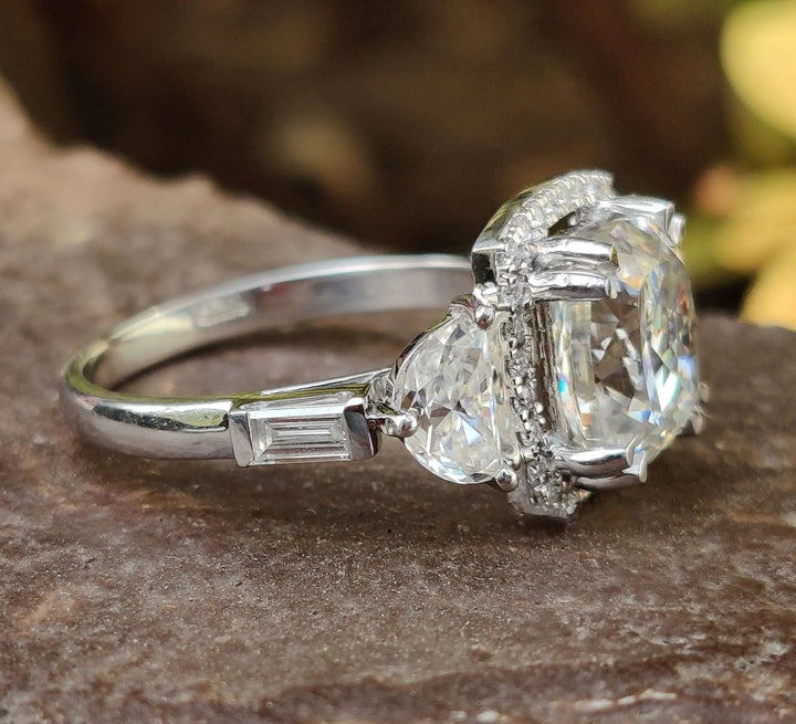 Cushion Divine Vintage Engagement Ring