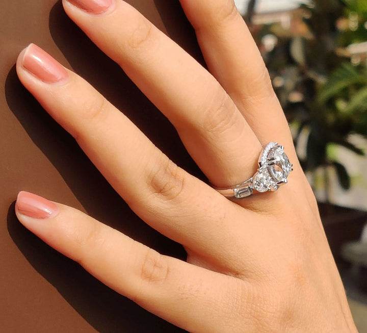 Cushion Divine Vintage Engagement Ring