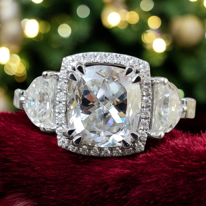 Cushion Divine Vintage Engagement Ring