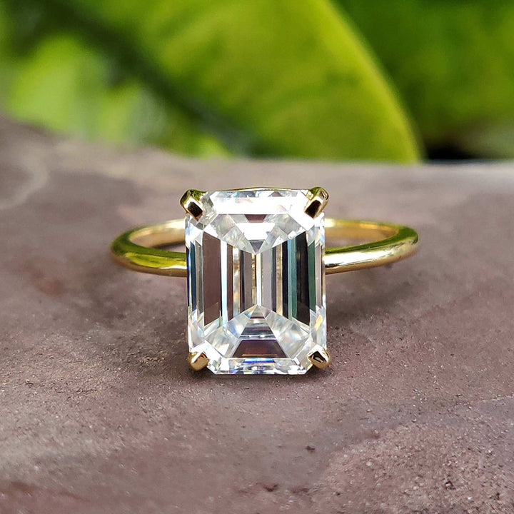 Emerald Cut Solitaire Ring