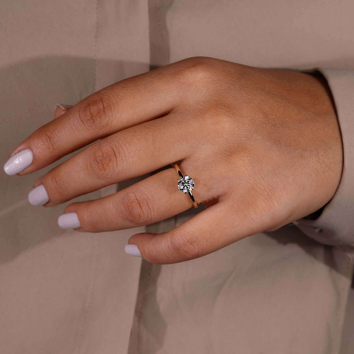 Lab Grown Diamond Solitaire Engagement Ring