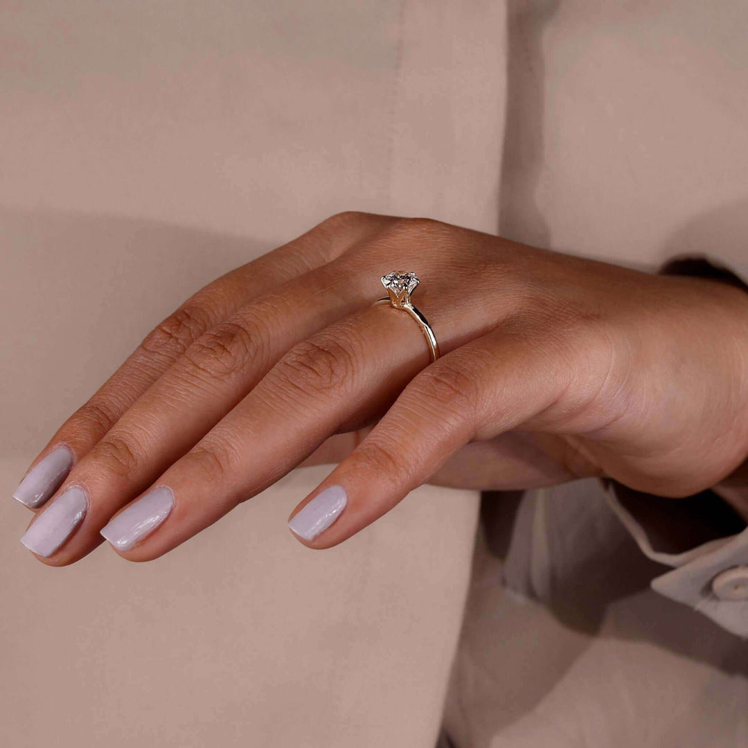Lab Grown Diamond Solitaire Engagement Ring